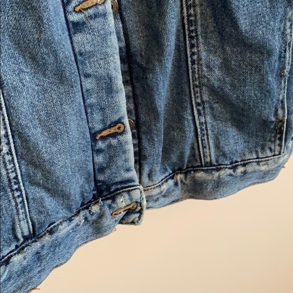 Free People Oversized Denim Jacket - Picture 6 of 8